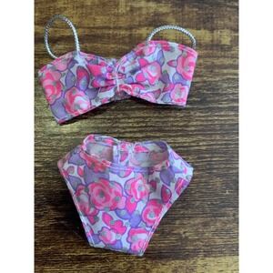 Vintage 1990s Barbie Doll 2 Piece‎ Purple Bikini Swimsuit